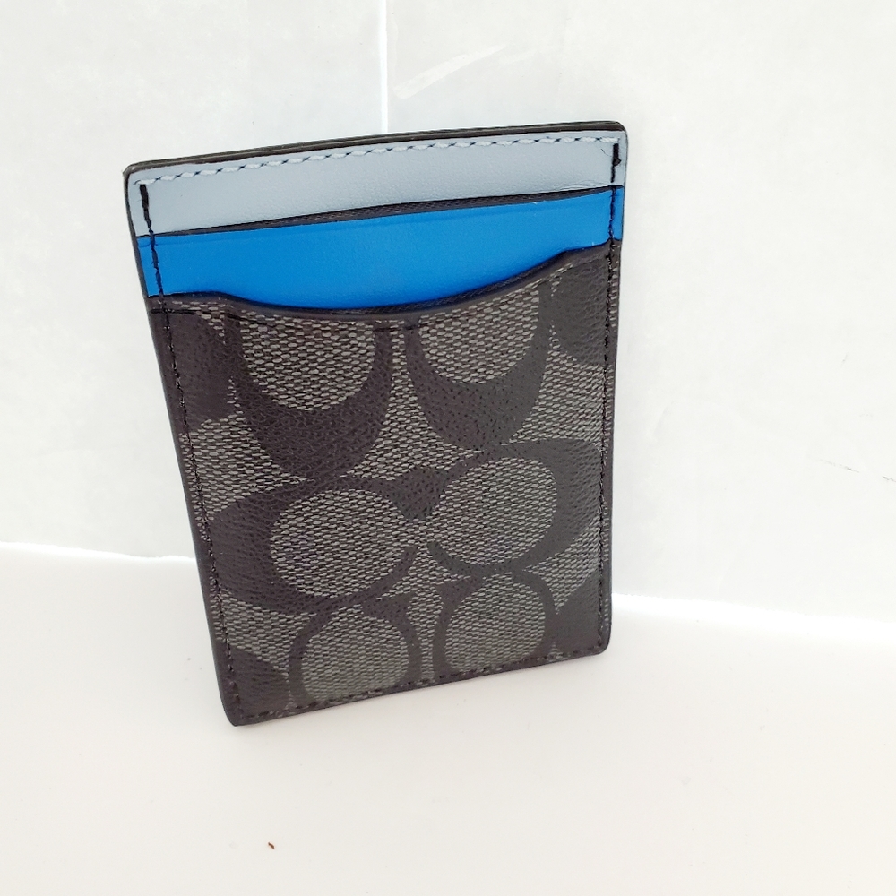COACH 3 in 1 Card Case Wallet & Men's Money Clip Set - Picture 4 of 5